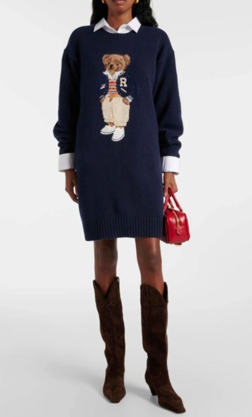 Polo Ralph Lauren Bear Sweater Dress size S small